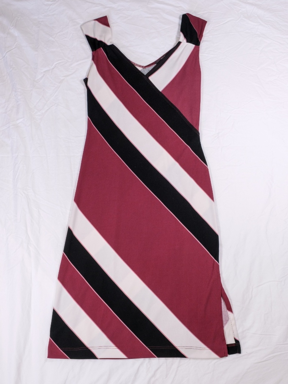 BCBG Sleeveless Striped Dress XS